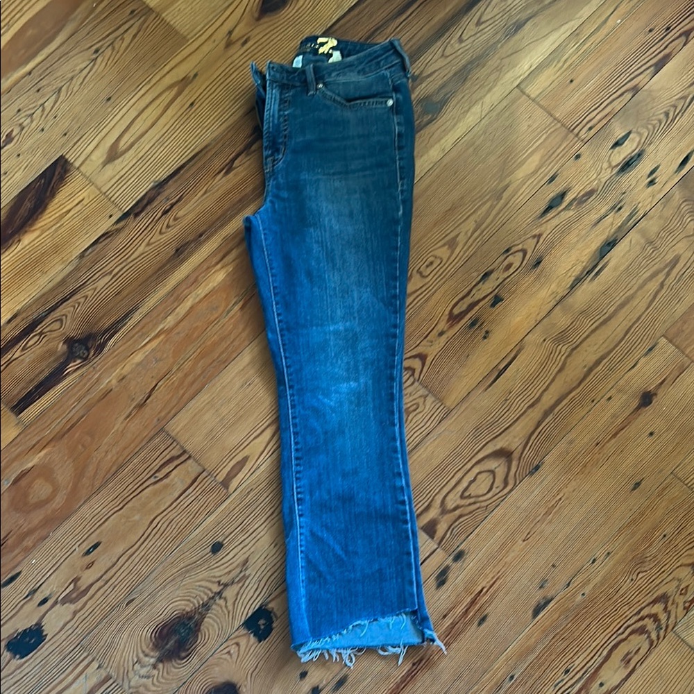 Seven7 Dark Blue Ankle Jeans